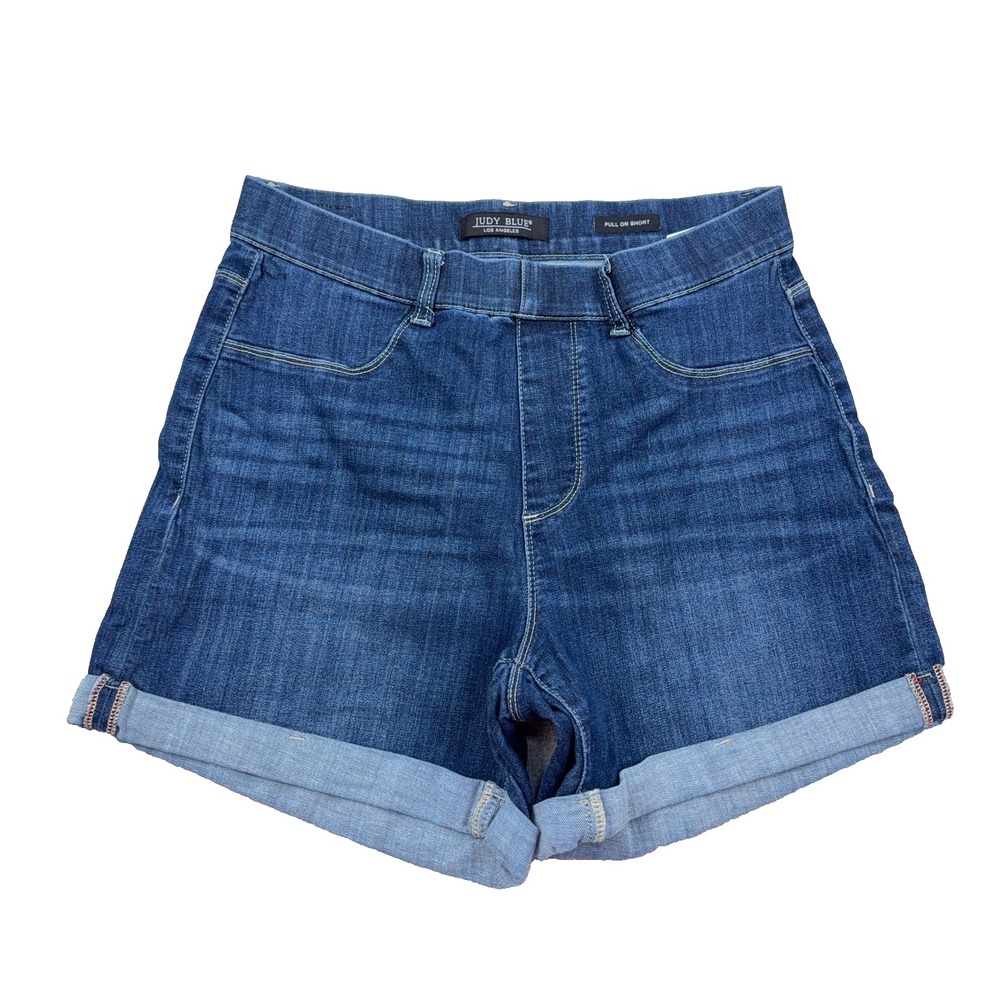 Judy Blue Shorts Women XL Pull On Cut Off  Jorts Denim High Rise  32" Waist
